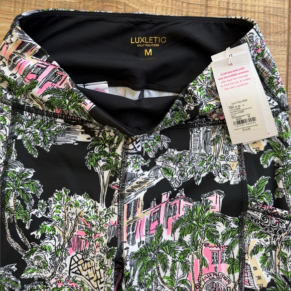 NWT Lilly Pulitzer UPF 50+ Luxletic 24" Weekender High Rise Midi Legging - Picture 13 of 17